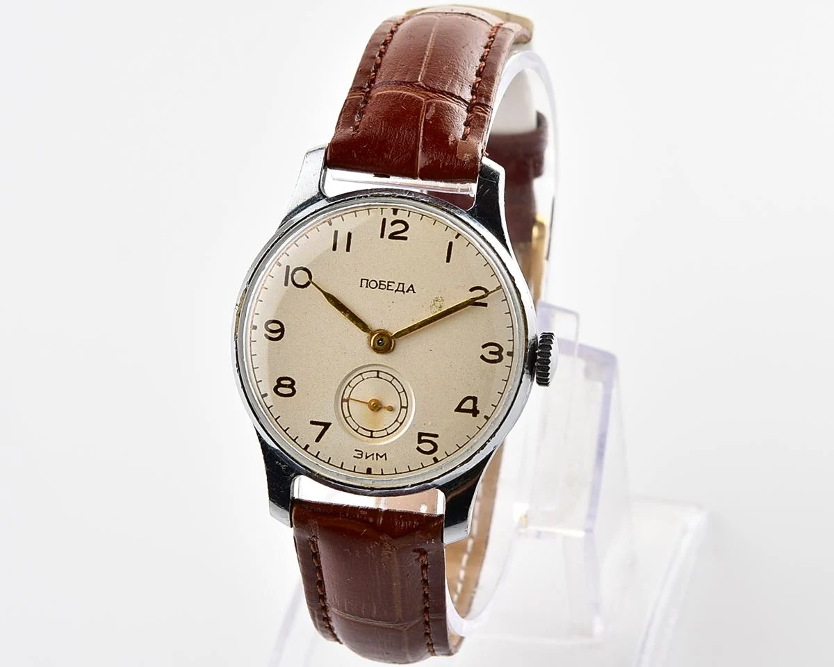 Vintage Soviet mechanical watch Pobeda ZiM, from the 4th quarter 1955!