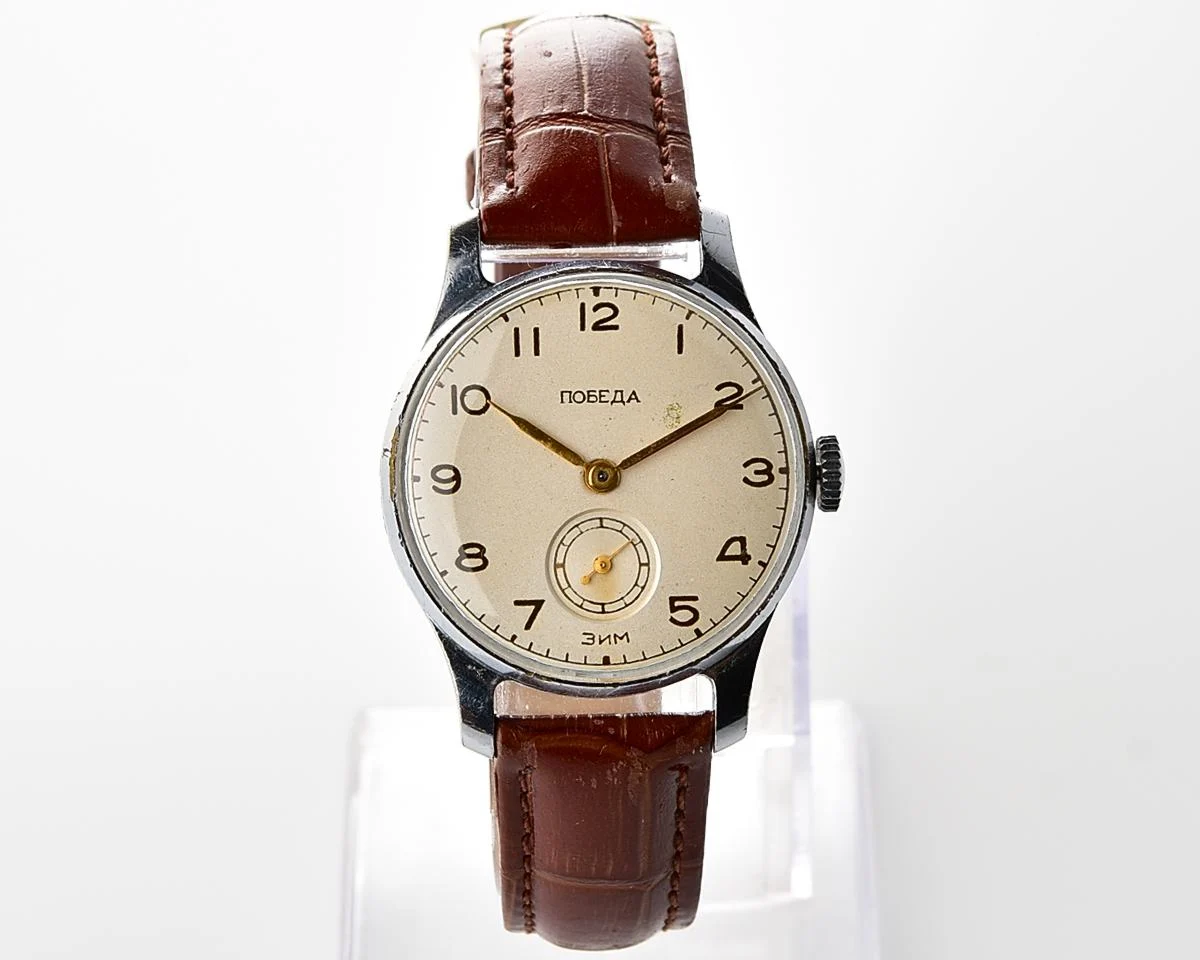 Vintage Soviet mechanical watch Pobeda ZiM, from the 4th quarter 1955!