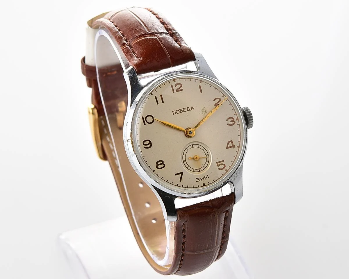 Vintage Soviet mechanical watch Pobeda ZiM, from the 4th quarter 1955!
