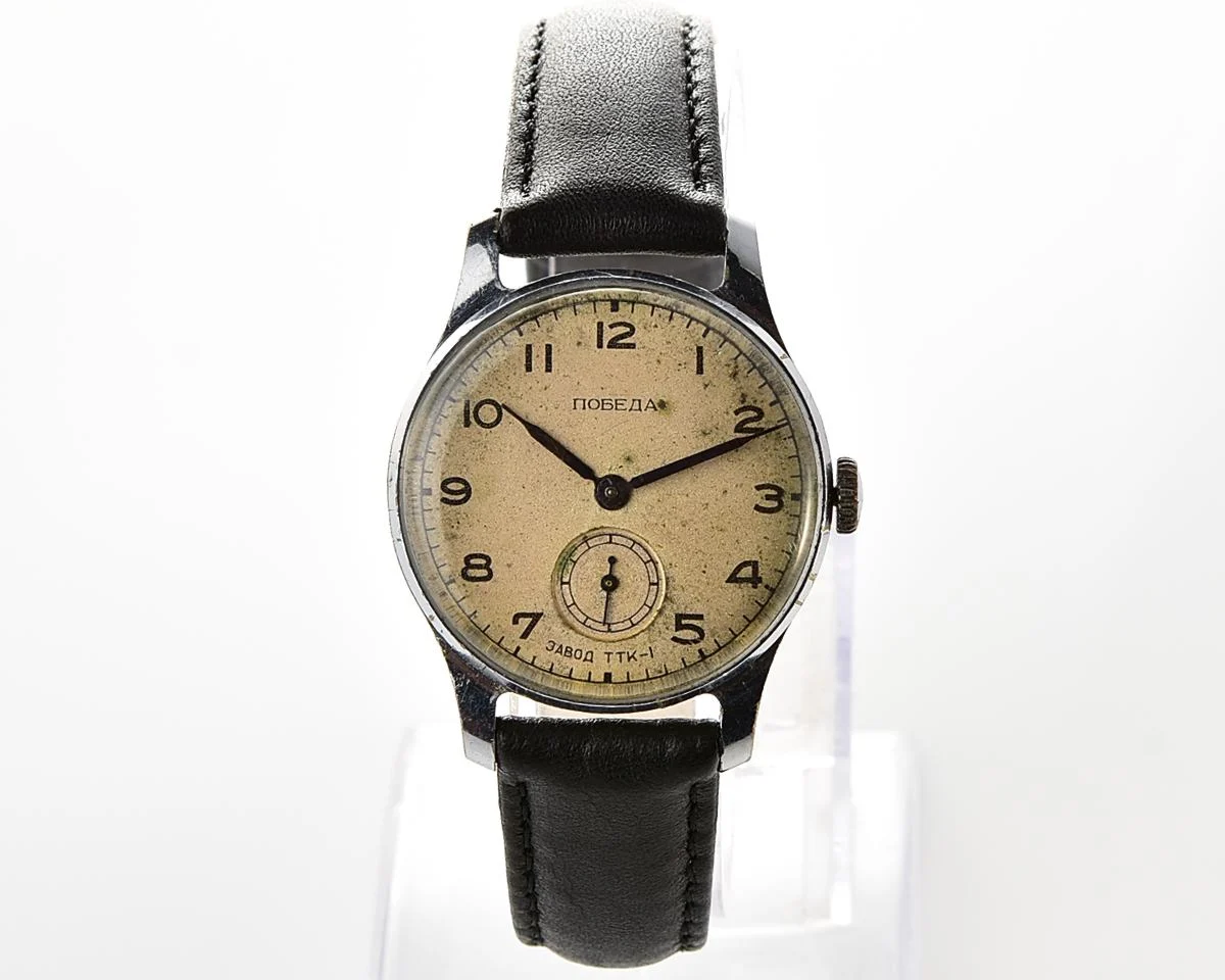 Vintage Soviet mechanical Pobeda, 1MChZ, from the 2nd quarter of 1951