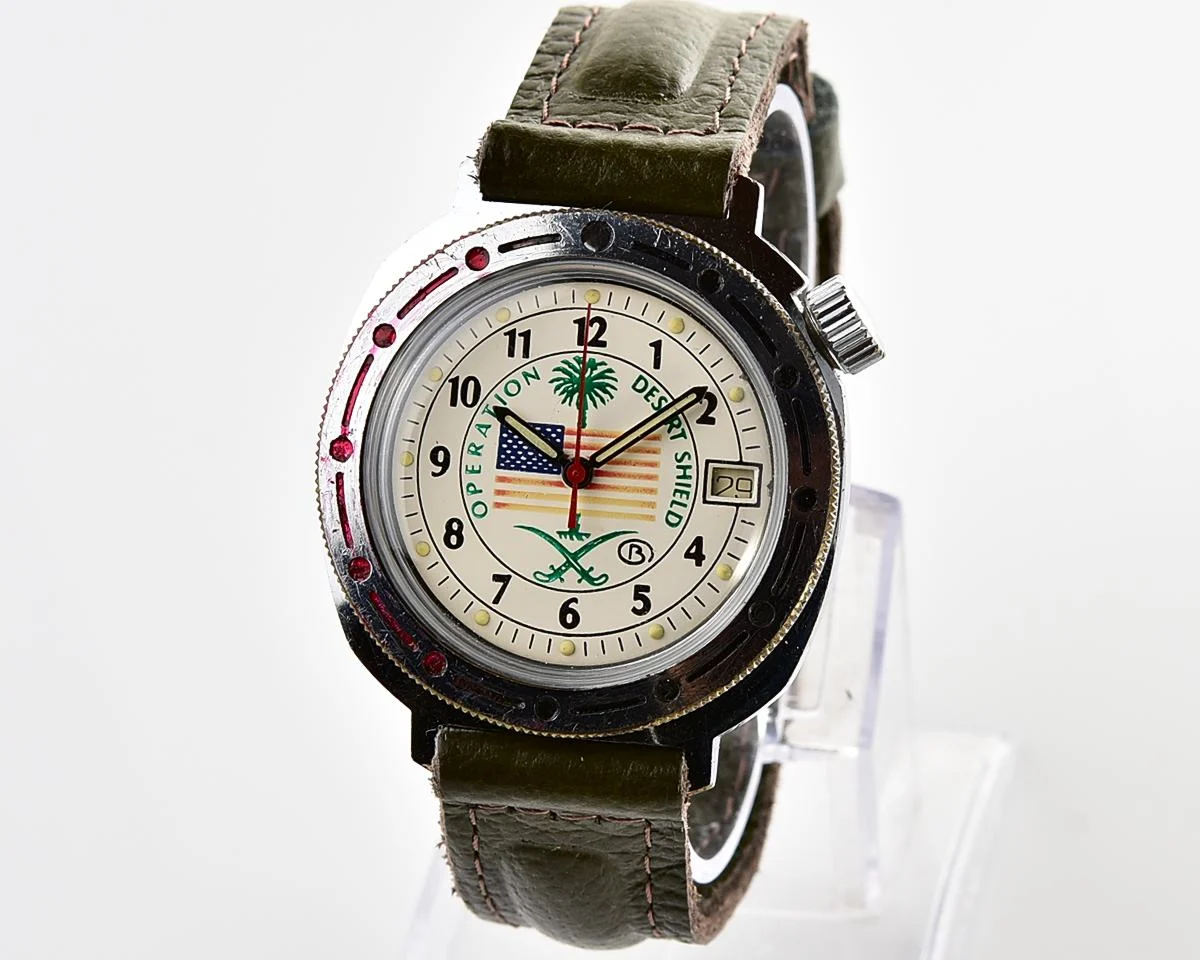 Vostok Commander’s Komandirskie Operation Desert Shield mechanical watch