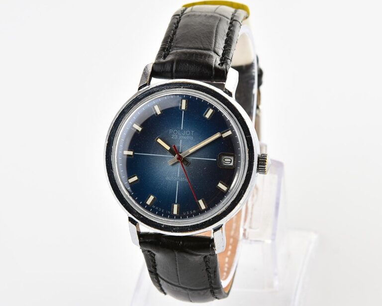 Soviet POLJOT mechanical wristwatch with automatic self-winding movement