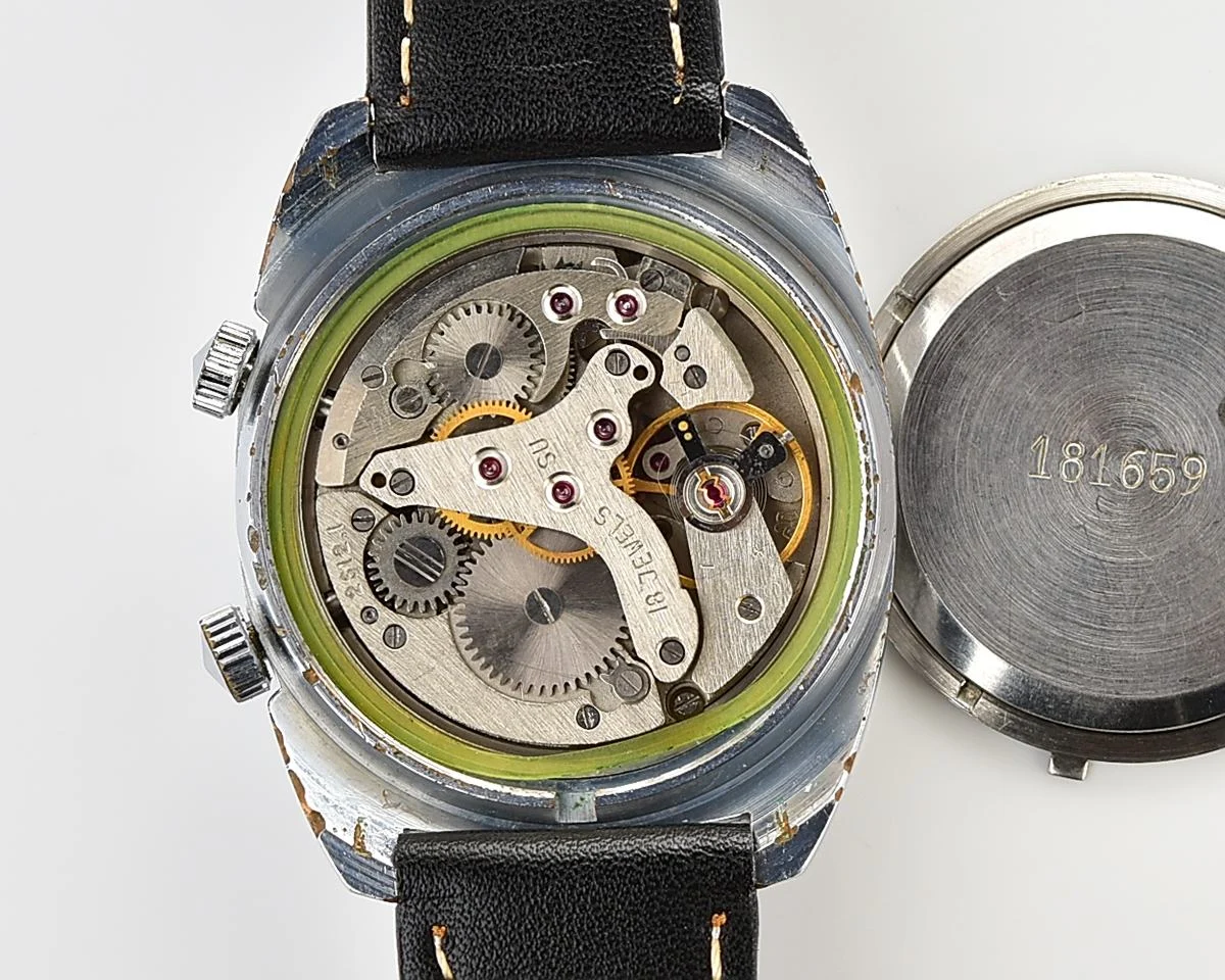 Excellent vintage Soviet Poljot-cricket mechanical watch with alarm function