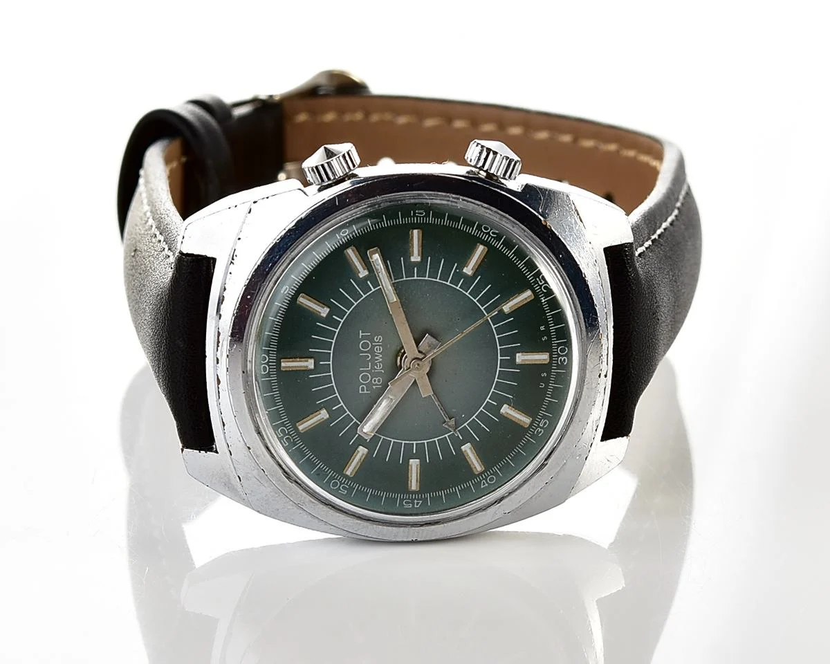 Excellent vintage Soviet Poljot-cricket mechanical watch with alarm function