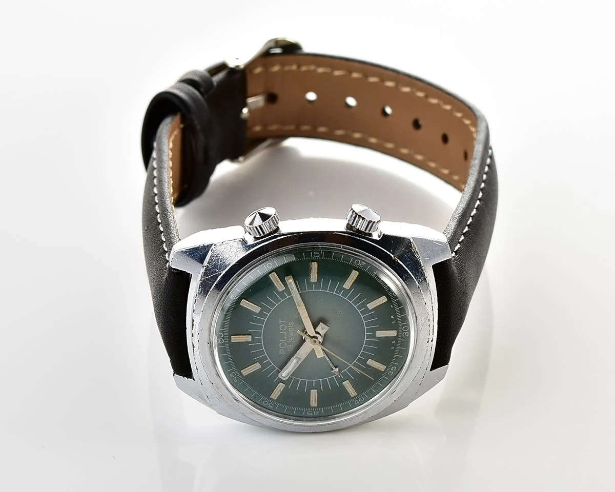 Excellent vintage Soviet Poljot-cricket mechanical watch with alarm function