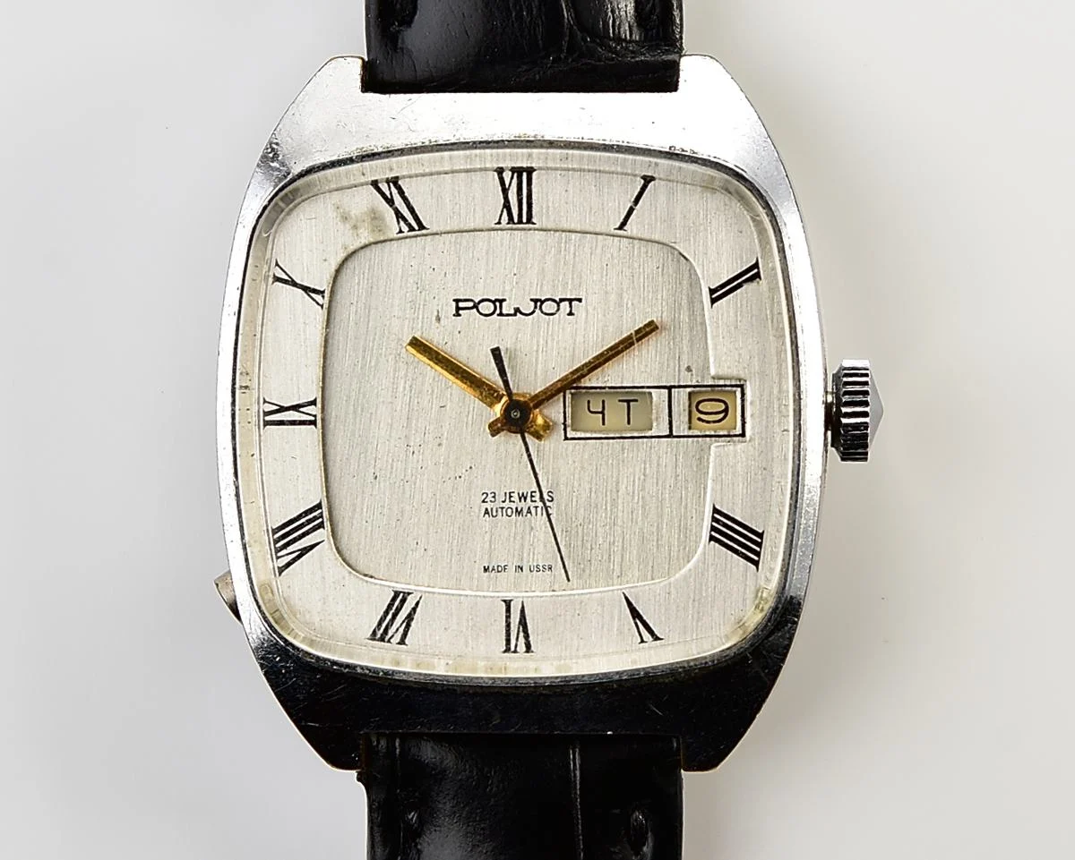 Soviet mechanical Poljot with Automatic self winding movement