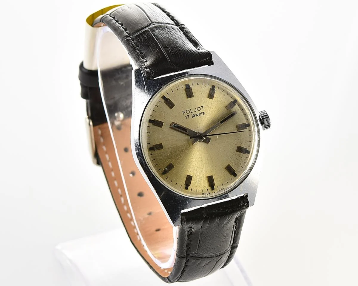 Soviet Poljot mechanical wrist watch