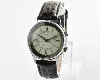 Soviet Poljot-cricket mechanical watch with alarm clock function