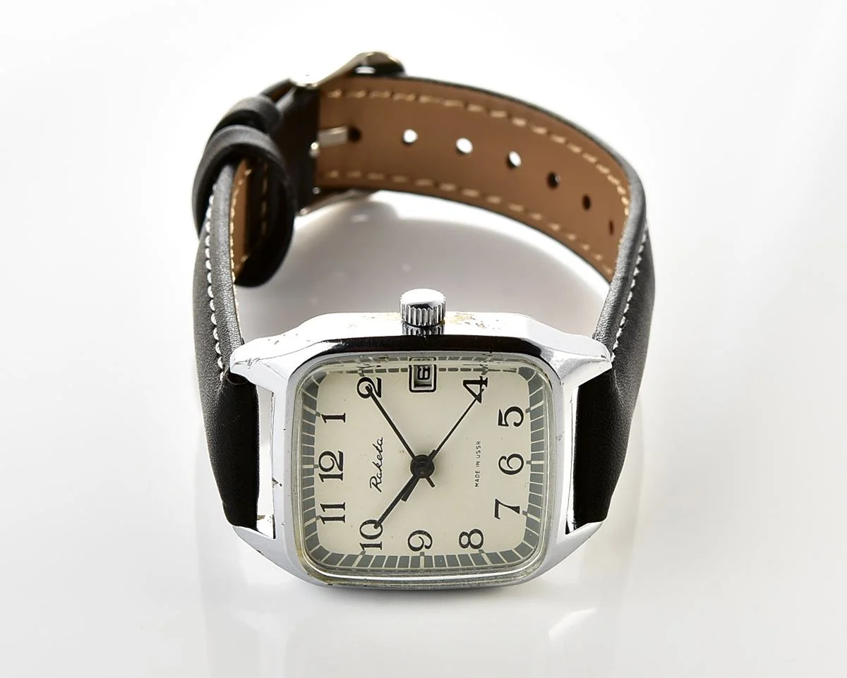 Vintage Soviet Raketa mechanical wristwatch