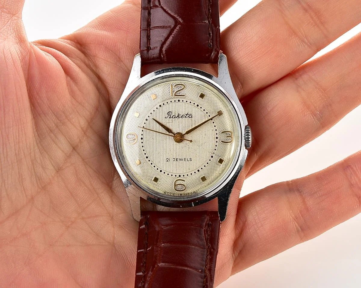 Excellent Soviet Raketa Baltica vintage mechanical watch