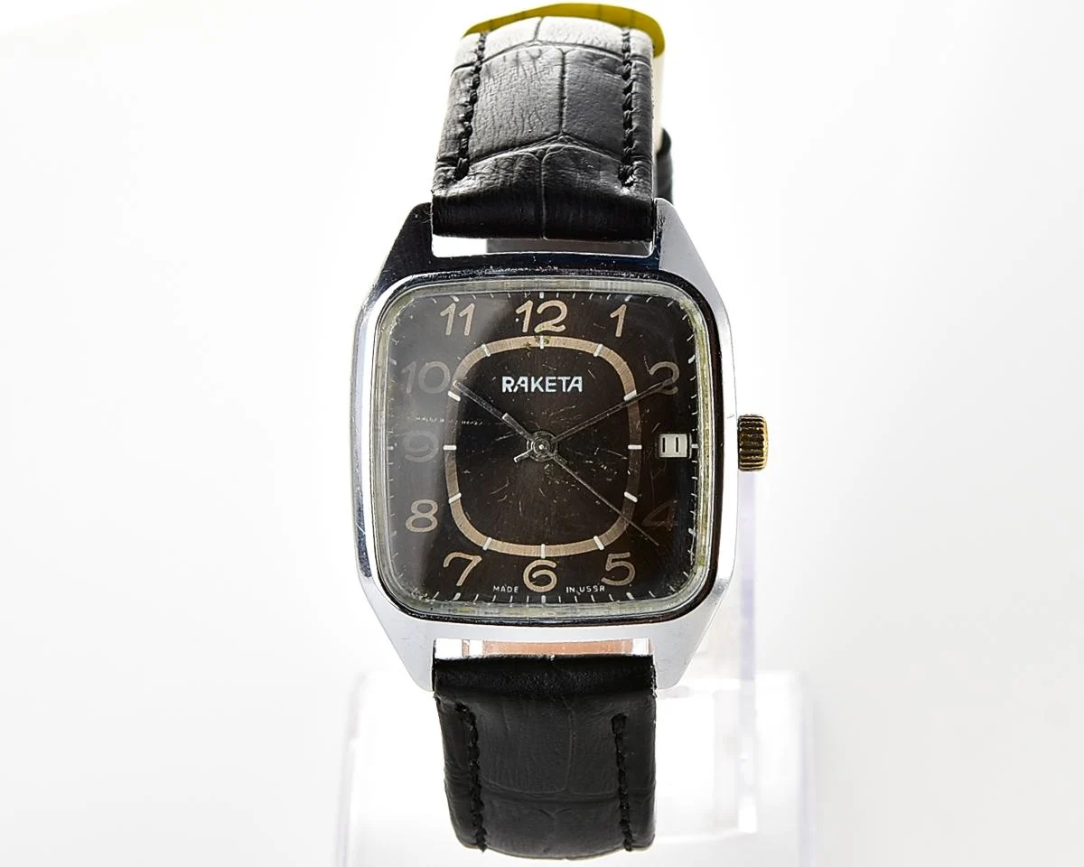 Vintage Soviet Raketa mechanical wristwatch