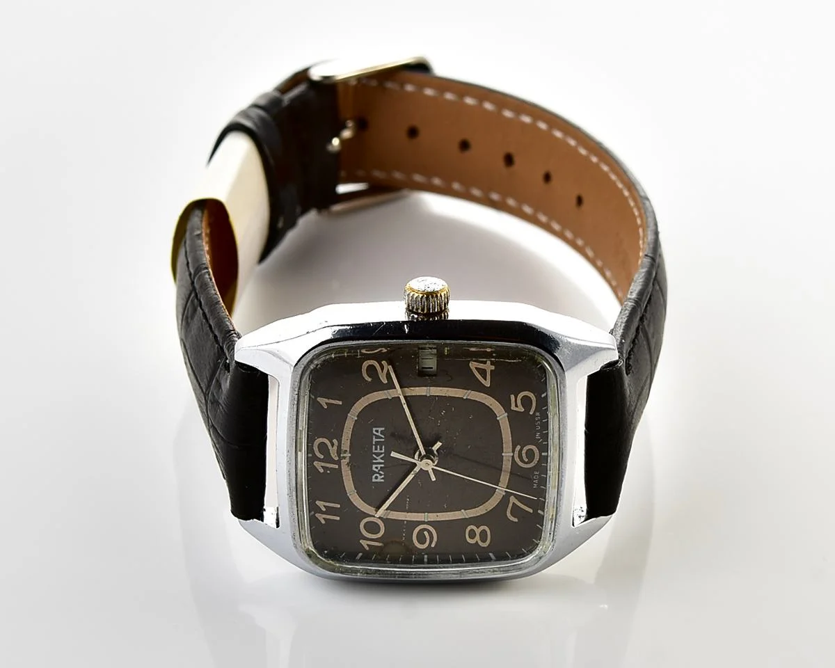 Vintage Soviet Raketa mechanical wristwatch