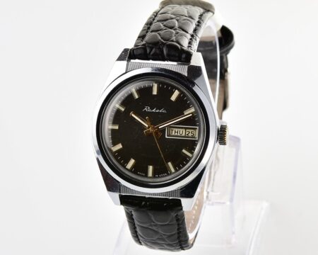 RAKETA vintage mechanical wrist watch with double calendar