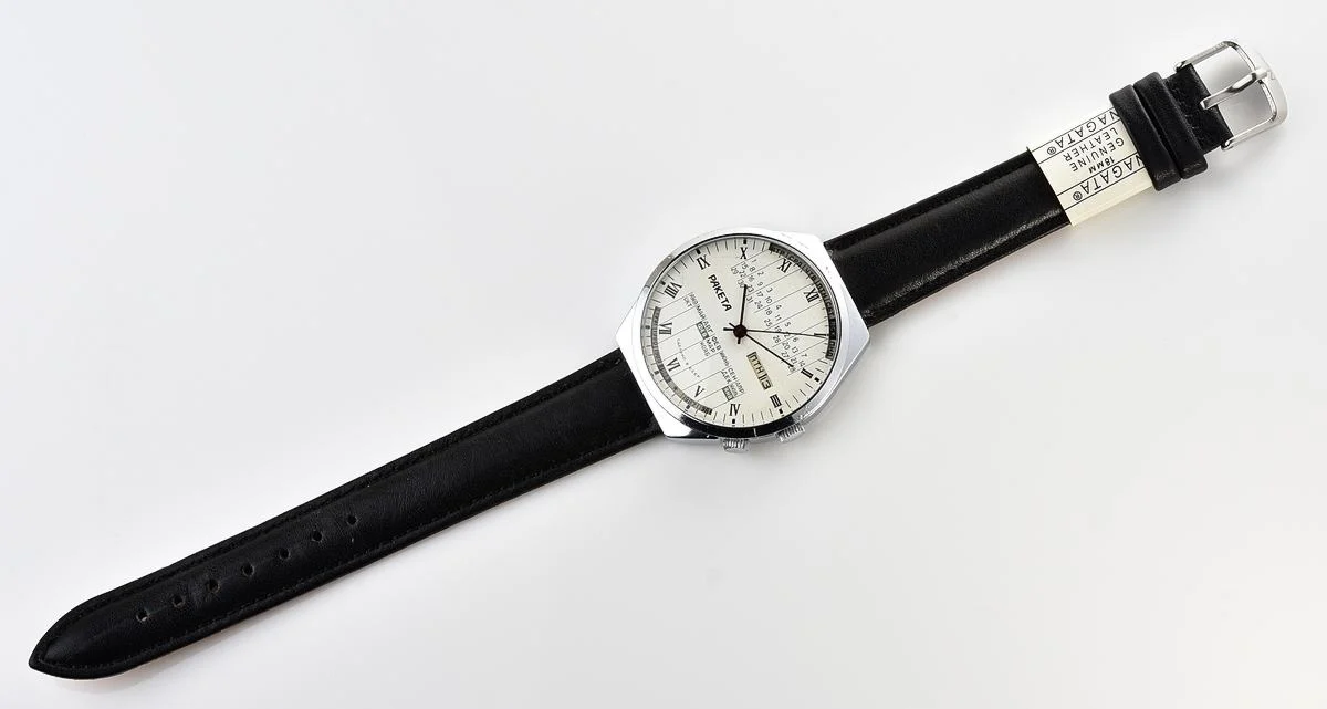 Soviet Raketa perpetual calendar mechanical watch