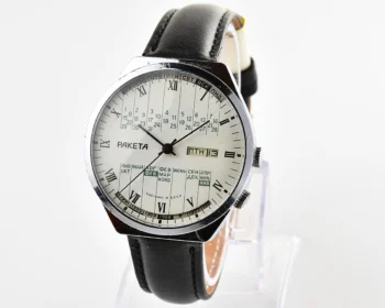 Soviet Raketa perpetual calendar mechanical watch