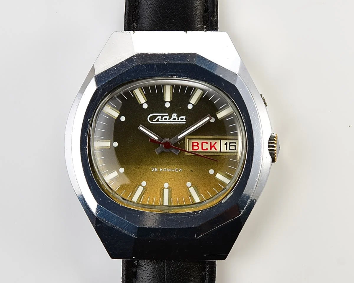 Slava Soviet mechanical vintage watch
