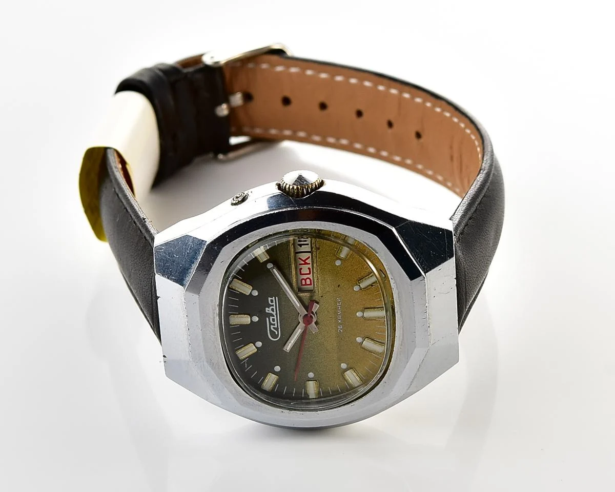 Slava Soviet mechanical vintage watch