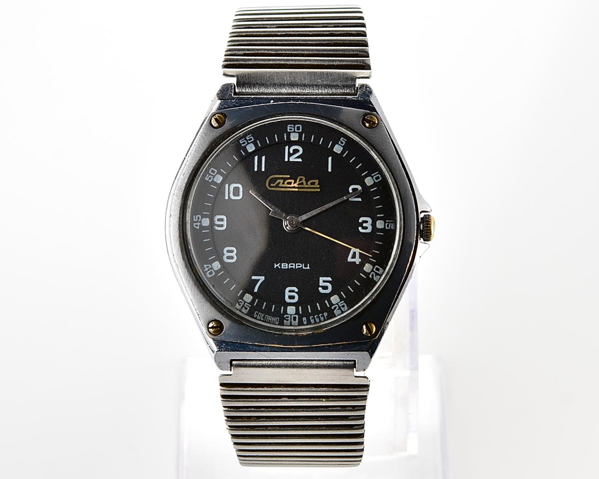 Automatic soviet SLAVA watch with quartz movement