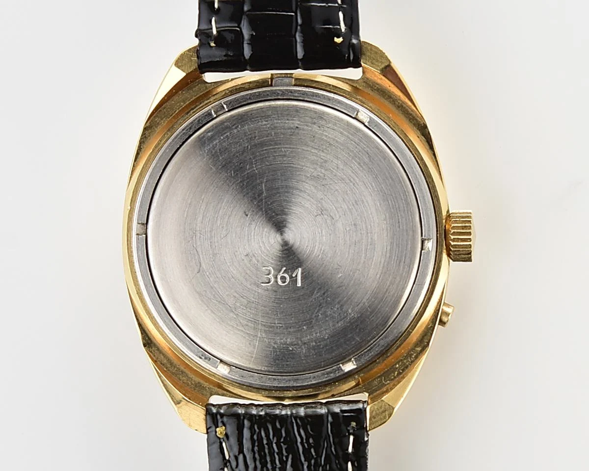 Slava Soviet gold-plated mechanical vintage watch