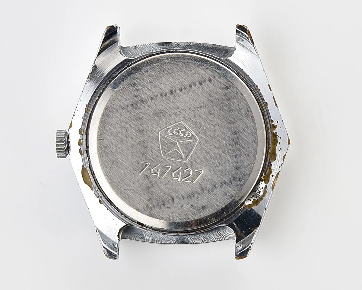 Hexagonal Slava Soviet mechanical vintage watch
