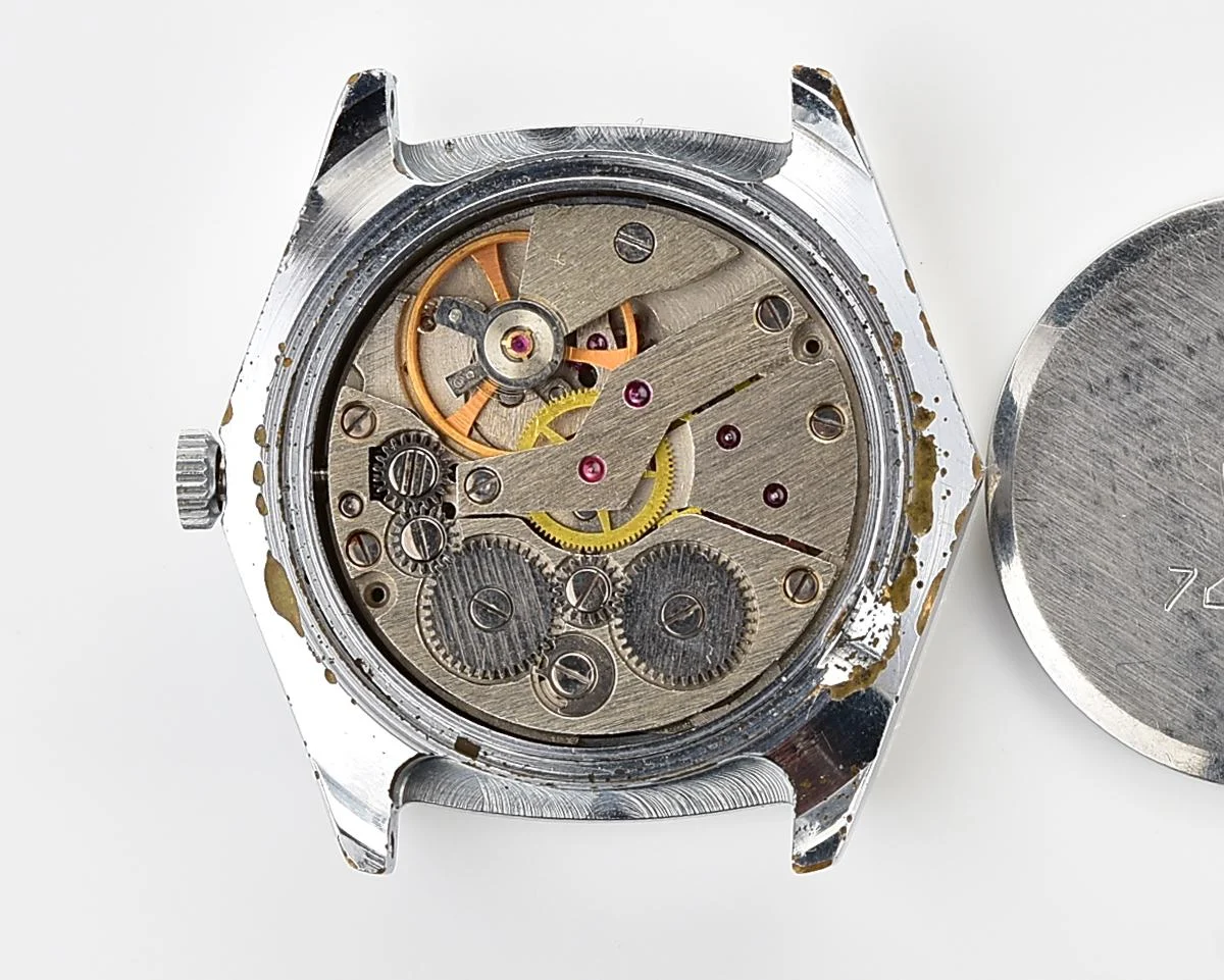 Hexagonal Slava Soviet mechanical vintage watch