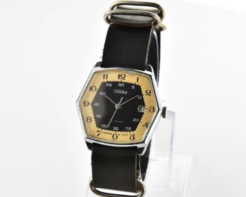 Hexagonal Slava Soviet mechanical vintage watch