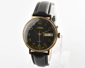 Slava Soviet gold-plated mechanical vintage watch