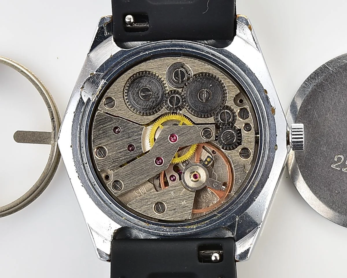 Hexagonal Slava Soviet mechanical vintage watch