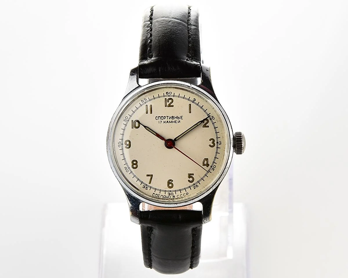 Excellent vintage Soviet Sportivnie mechanical watch
