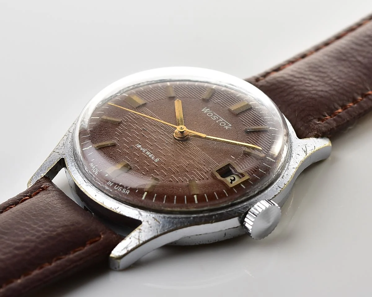 Vintage Soviet Vostok mechanical wristwatch