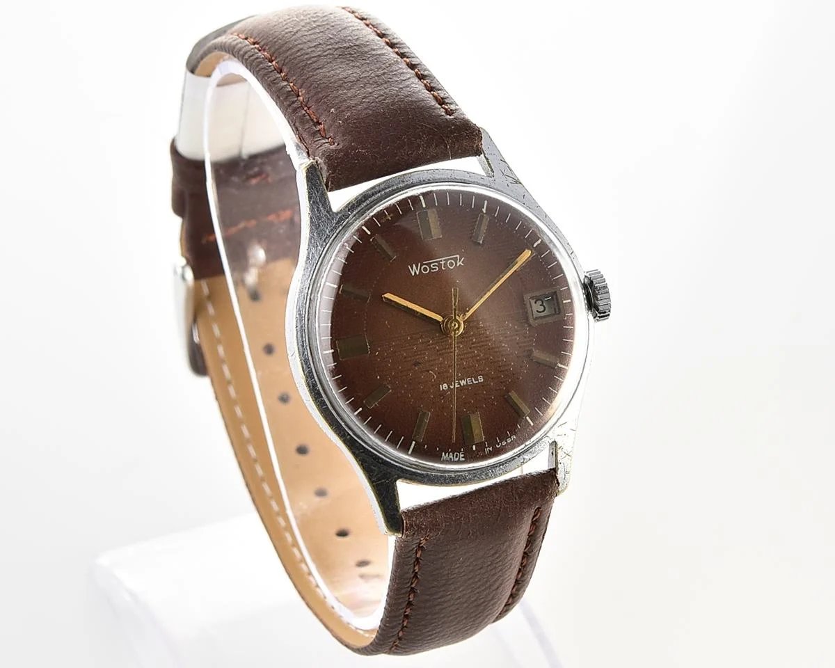 Vintage Soviet Vostok mechanical wristwatch