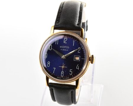 Vintage soviet Wostok (Vostok) mechanical gold-plated wrist watch