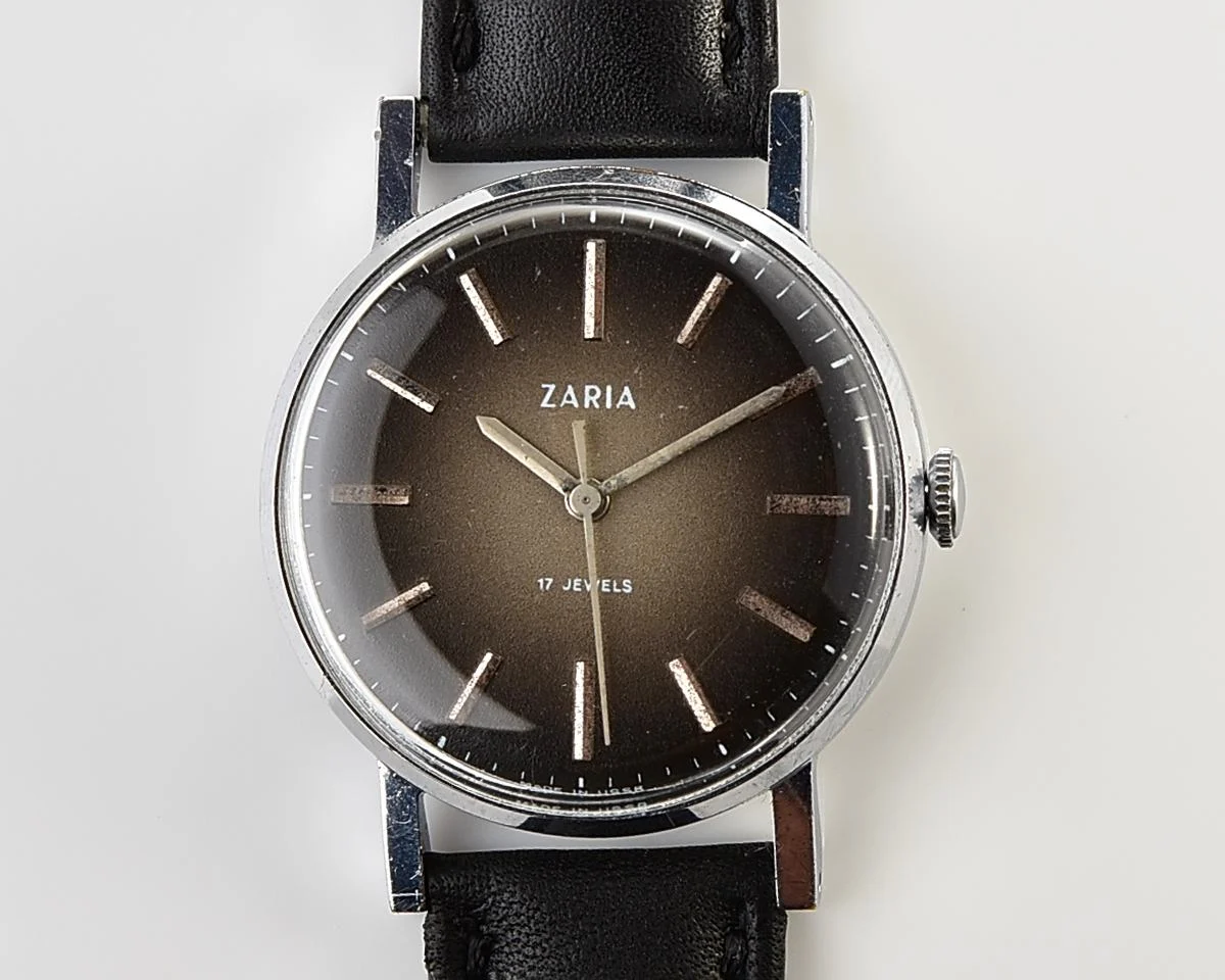 Vintage mechanical Zaria Soviet watch
