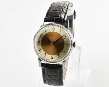 ZiM Soviet mechanical watch with unusual duotone dial