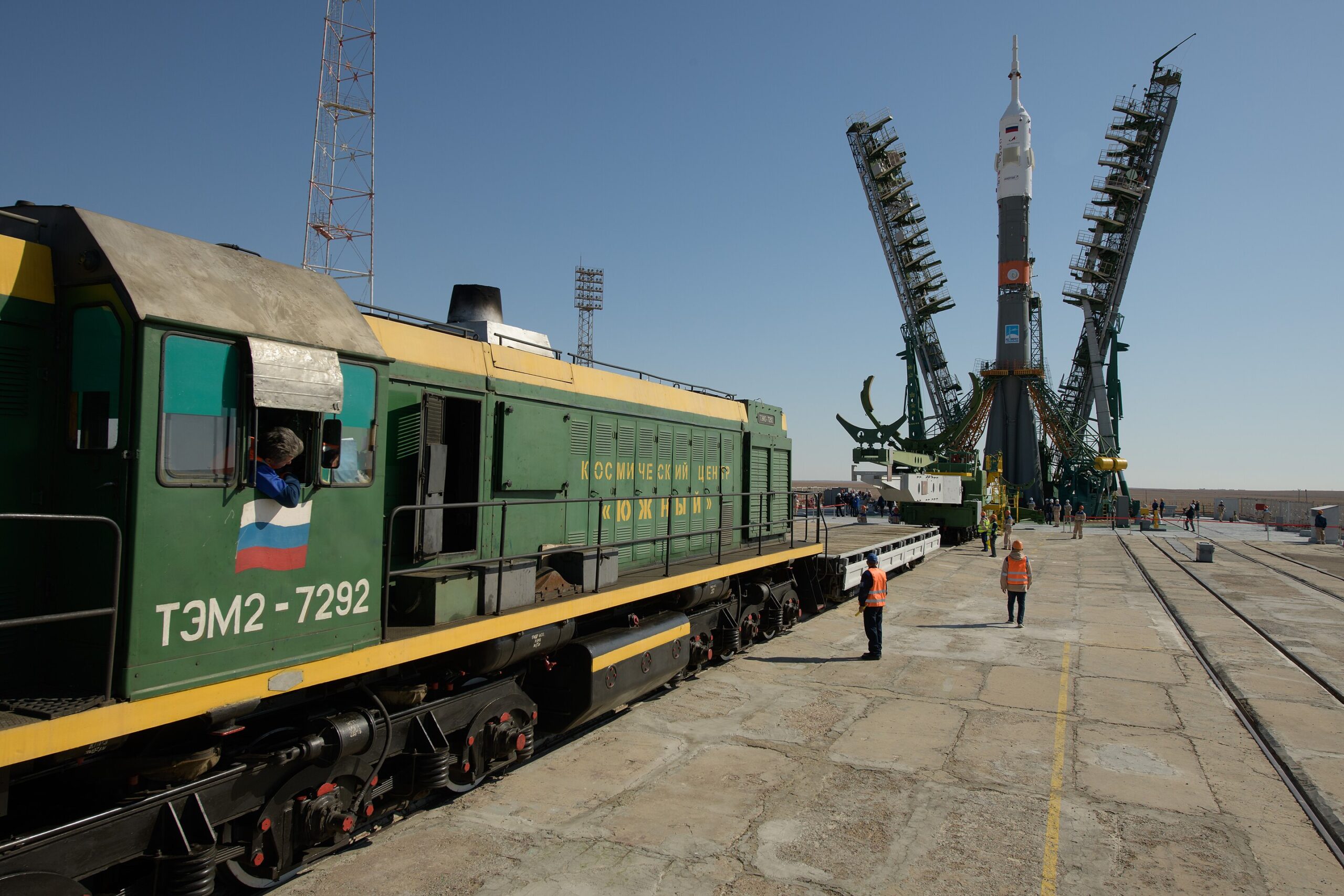 Expedition-61 Soyuz Rollout