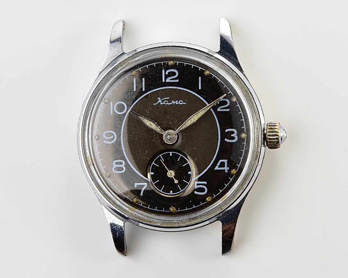 Excellent vintage soviet KAMA mechanical watch with NATO Commander genuine leather strap