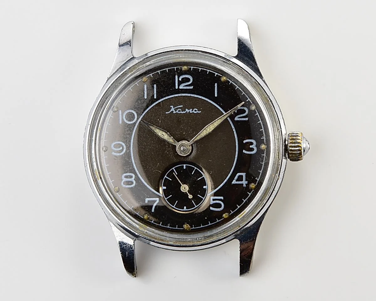 Excellent vintage Soviet Kama mechanical watch with NATO Commander genuine leather strap