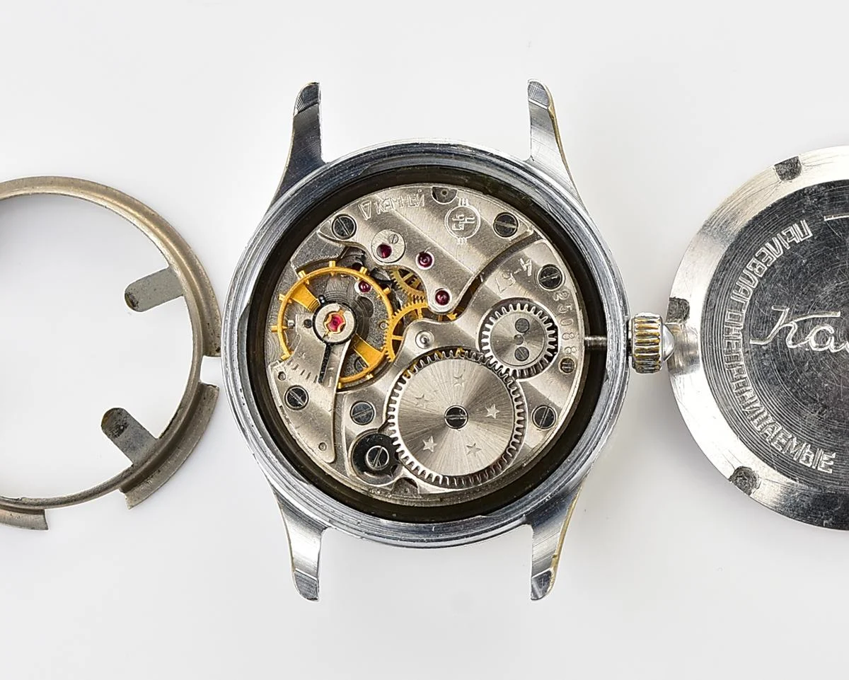 Excellent vintage Soviet Kama mechanical watch with NATO Commander genuine leather strap