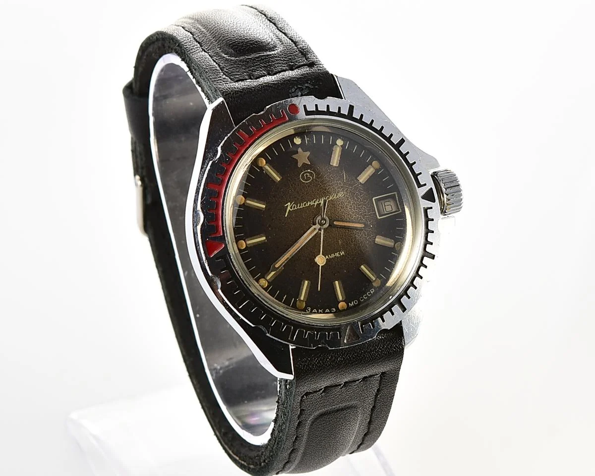 Vostok Komandirskie "Zakaz MO CCCP" limited series watch - rare duo-tone dial!