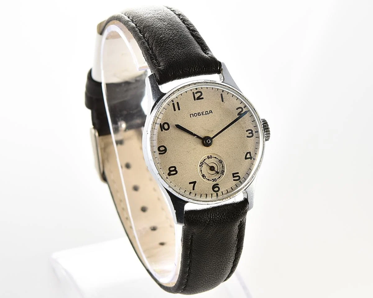Excellent Soviet mechanical Pobeda watch, ChChZ, the 4th quarter of 1954