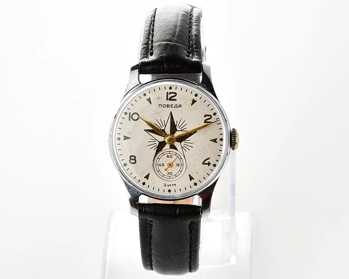 Rare! Vintage Soviet mechanical watch Pobeda Star, from the 2nd quarter 1958!