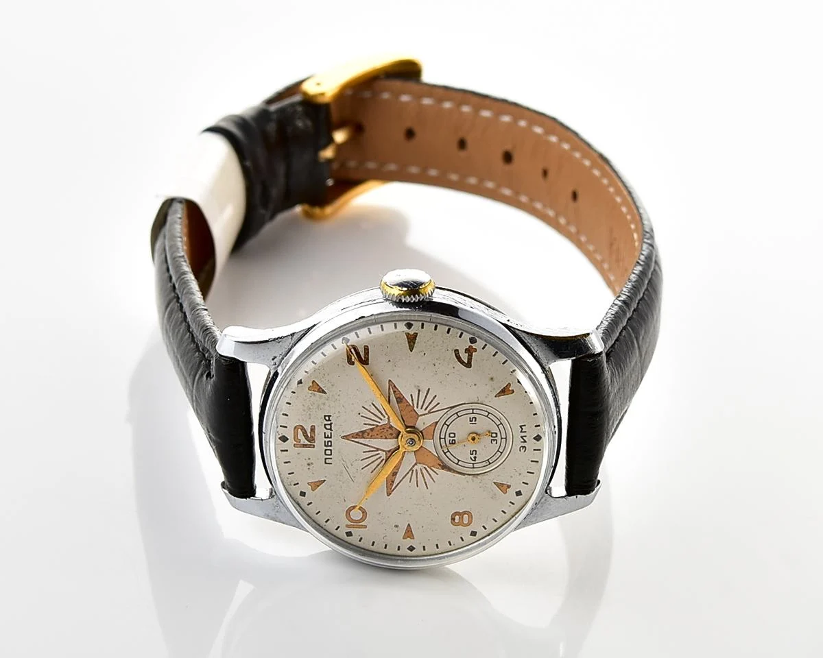 Rare! Vintage Soviet mechanical watch Pobeda Star, from the 2nd quarter 1958!