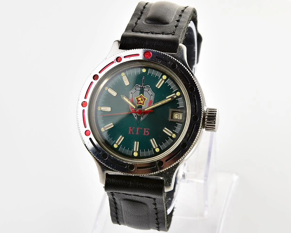 Vostok Amphibia KGB mechanical watch with automatic self winding movement