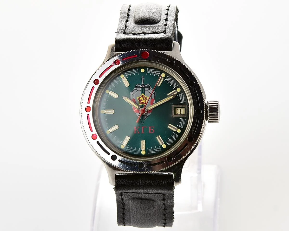 Vostok Amphibia KGB mechanical watch with automatic self winding movement