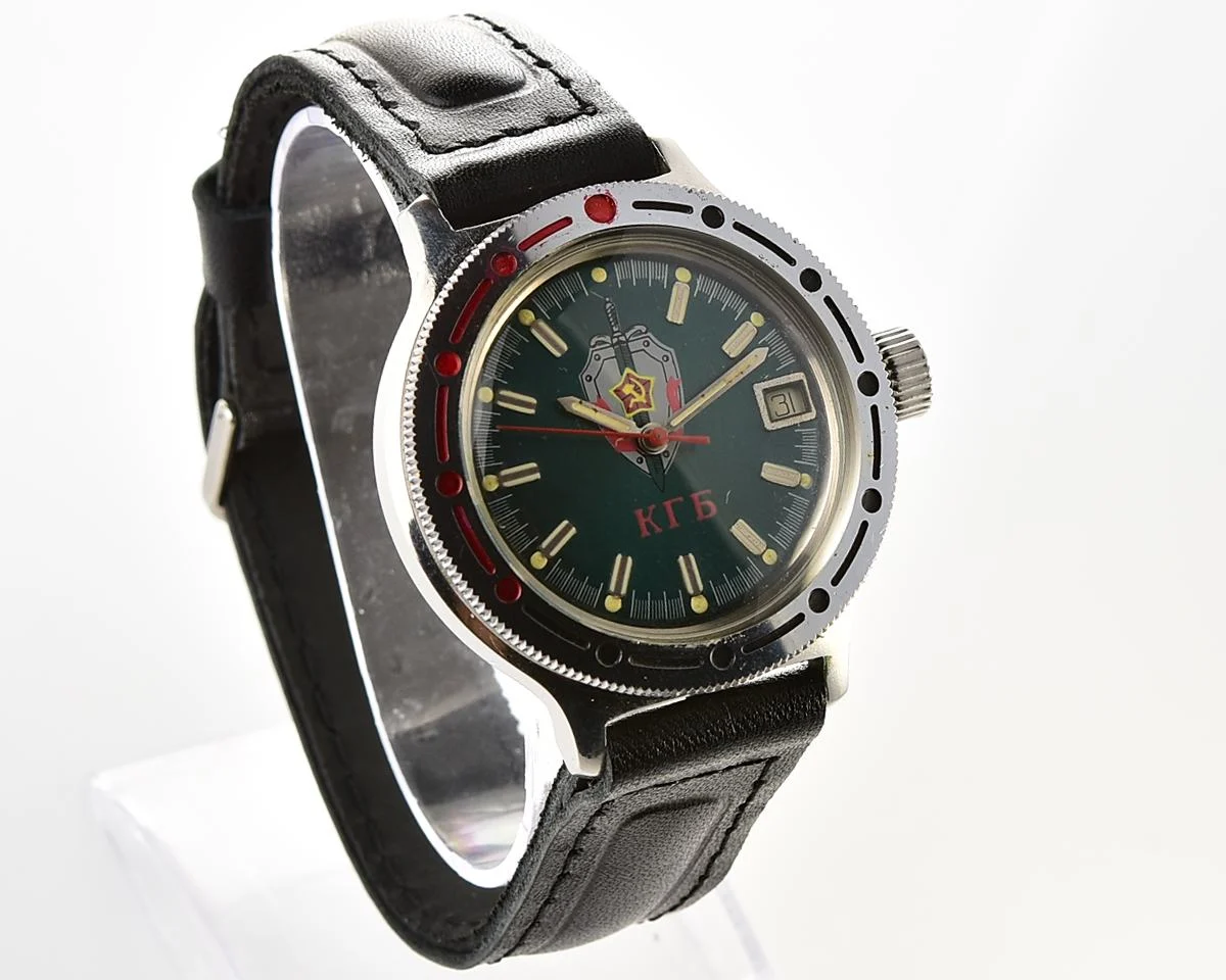 Vostok Amphibia KGB mechanical watch with automatic self winding movement