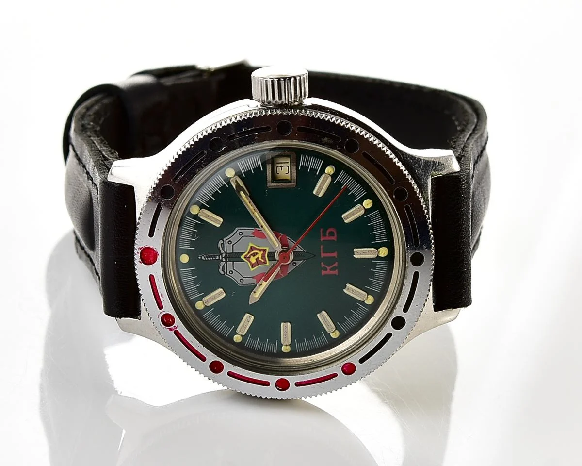 Vostok Amphibia KGB mechanical watch with automatic self winding movement