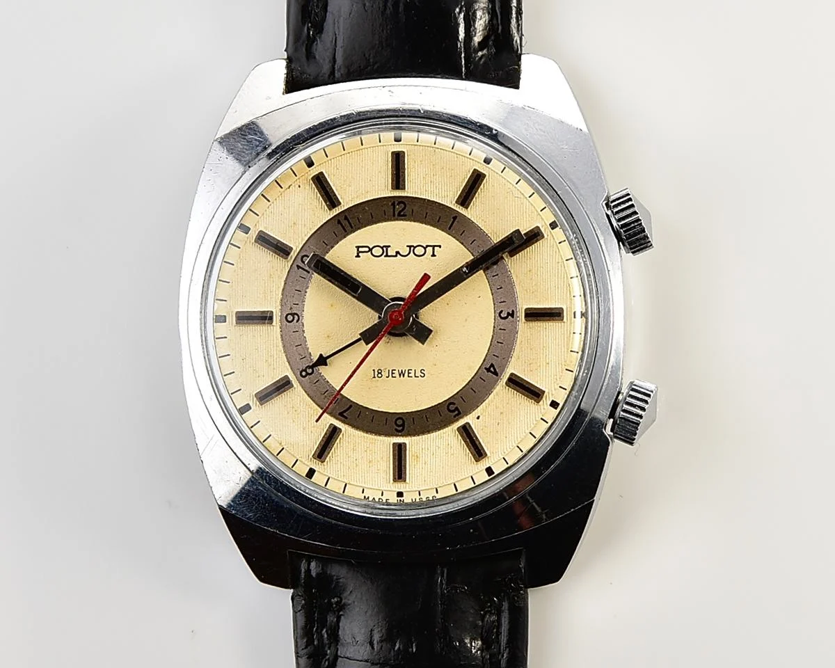 Soviet Poljot mechanical watch with alarm clock function!