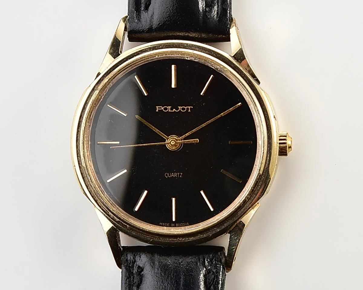 Soviet Poljot watch with quartz movement