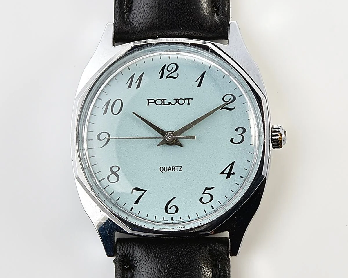 Soviet Poljot watch with quartz movement