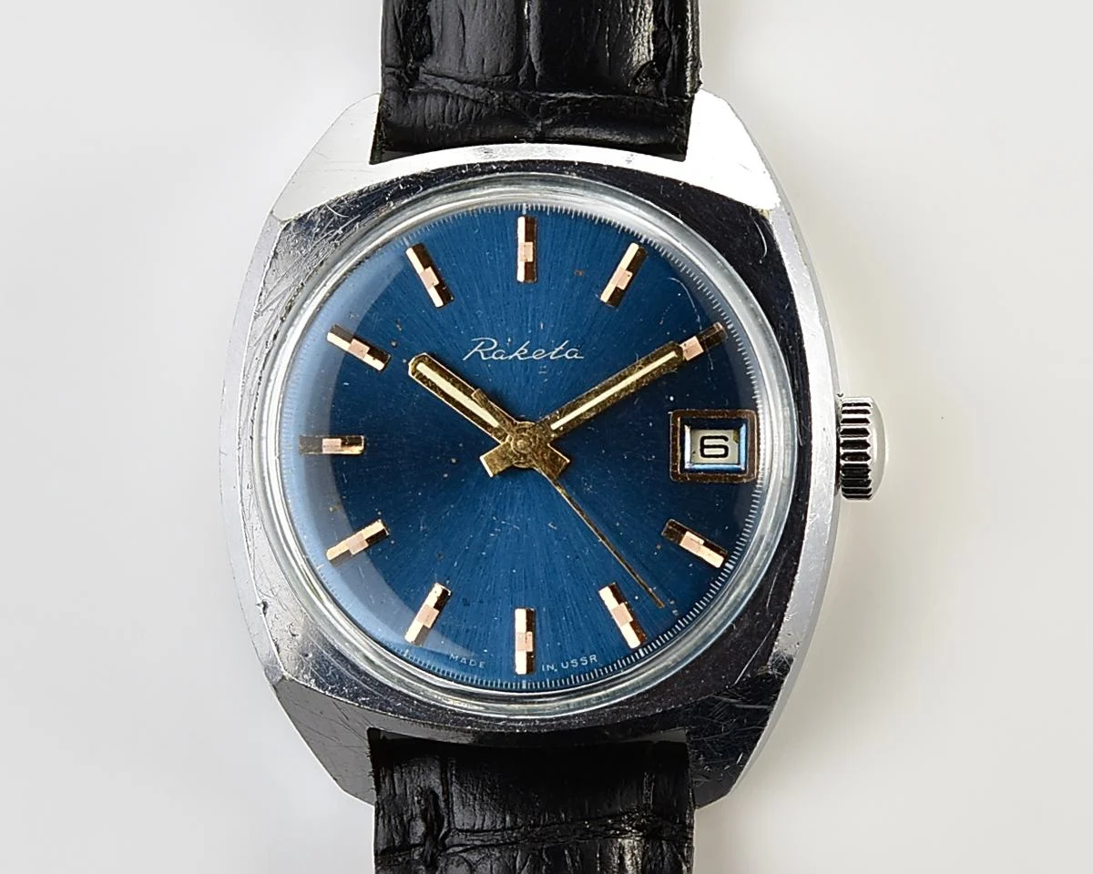 Soviet Raketa vintage mechanical watch